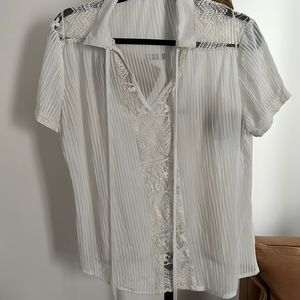 Collared Lacey blouse